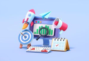 Marketing professional planning a data-driven campaign