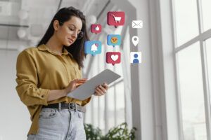 Visualization of data-driven marketing insights and trends